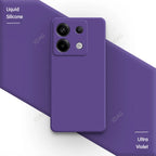 Original Square Liquid Silicone Phone Case for Xiaomi Poco X6 PocoX6 Pro 5G Lens Protection Soft Couples Cover Thin Fundas Coque