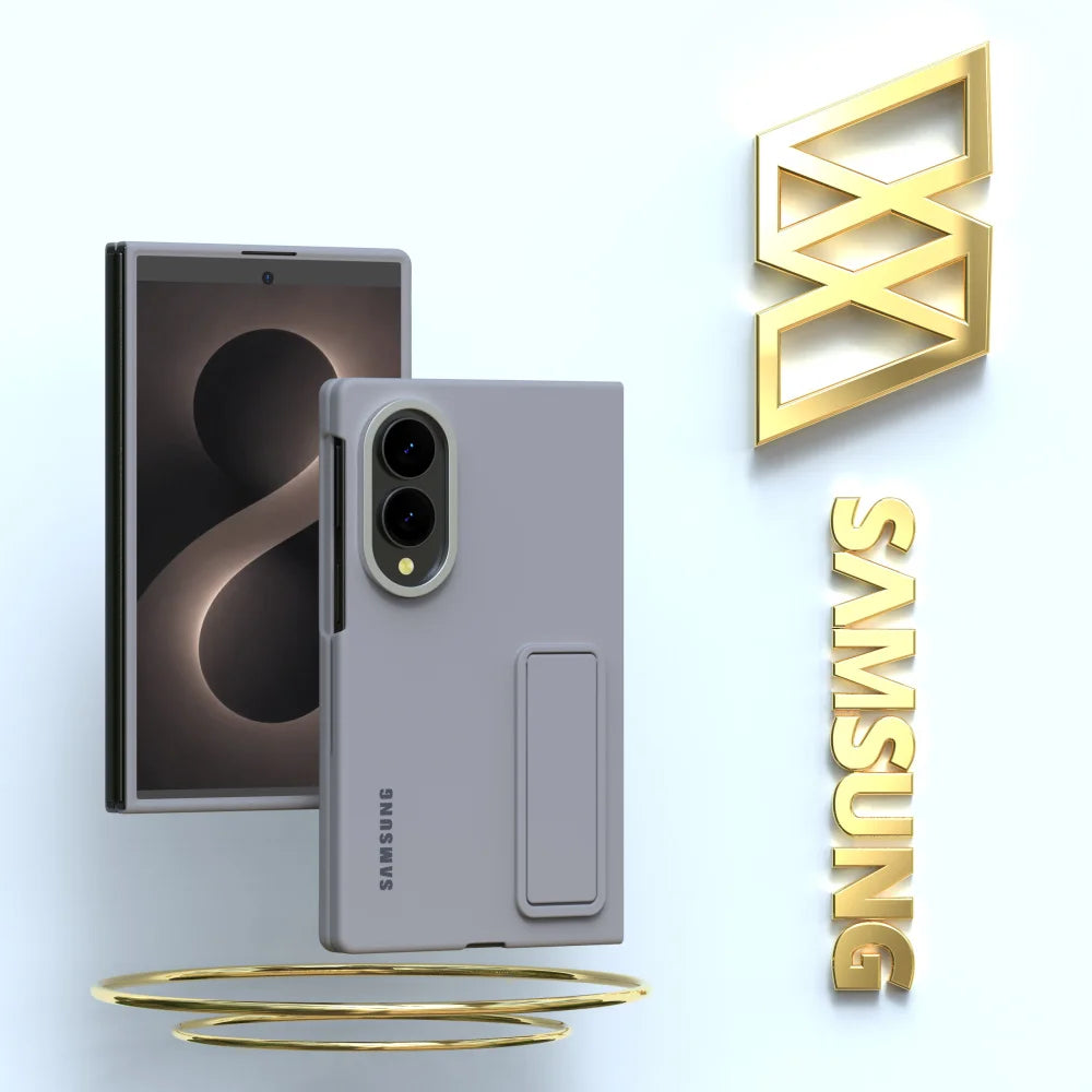 Original Genuine For Samsung Galaxy Z Fold8 Standing Case High Quality Foldable Bracket Cover ZFold8 Protector Shell & Box
