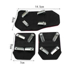 New 2Pcs/3Pcs/set Universal Non-Slip Aluminum Manual Transmission Car Pedal Cover Set Kit Pedali Red/Blue/Silver Car Accessories