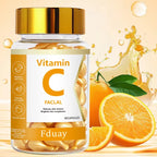 Vitamin C Deep Moisturizing Capsule Essence, Deep Moisturizing and Skin Brightening Essence (0.5ml X 90 Capsules) 1 Bottle