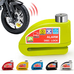 Motorcycle Bicycle Lock Alarm Safety Protection Padlock Disc Aluminum Alloy Anti-Theft Reminder Rope Lock Bag Motorcycle Accesso