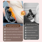 8-Head Fascia Gun High-Frequency Vibration Body Massage Gun Back and Waist Massager Neck Shoulder Massager Muscle masajeador
