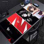 Anime Mask Girl Mouse Pad YUki Aim Gaming Speed Mouse Mat Game Premium Mousepad Gamer E-Sports Desk Mat Computer Keyboard Mats