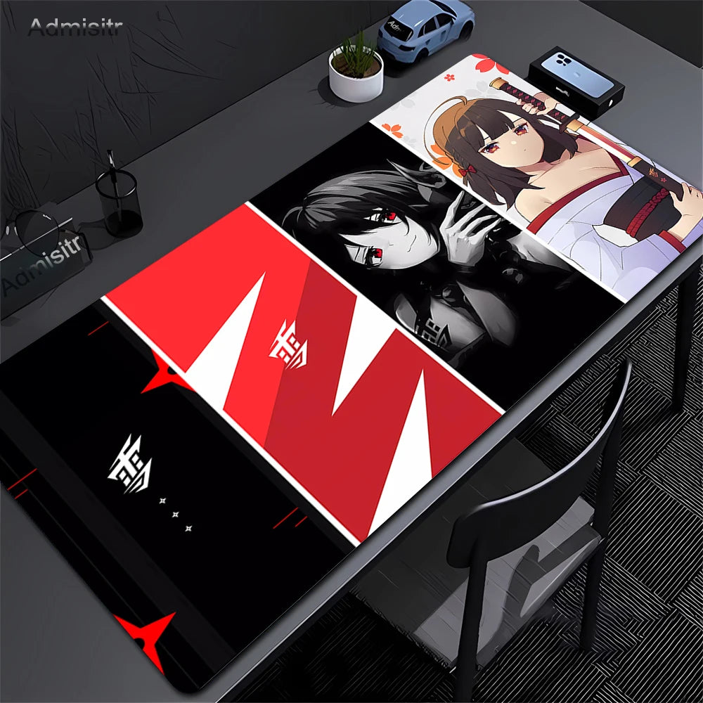 Anime Mask Girl Mouse Pad YUki Aim Gaming Speed Mouse Mat Game Premium Mousepad Gamer E-Sports Desk Mat Computer Keyboard Mats