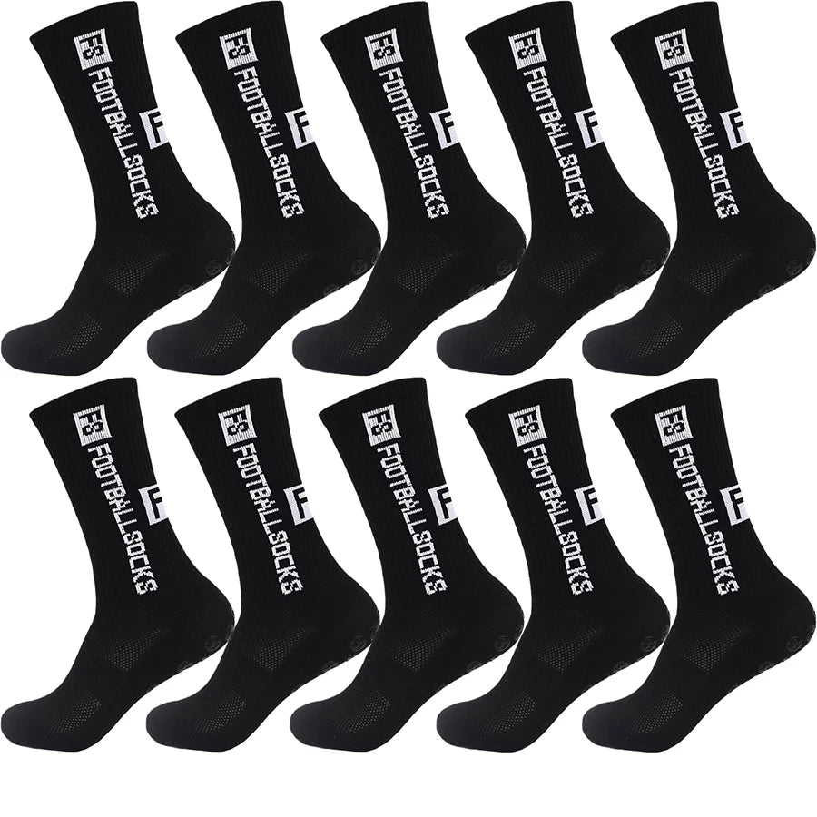 10Pairs Men Women Non Slip Grip Socks Tailored for Soccer Cycling Hiking Shockproof and Elastic