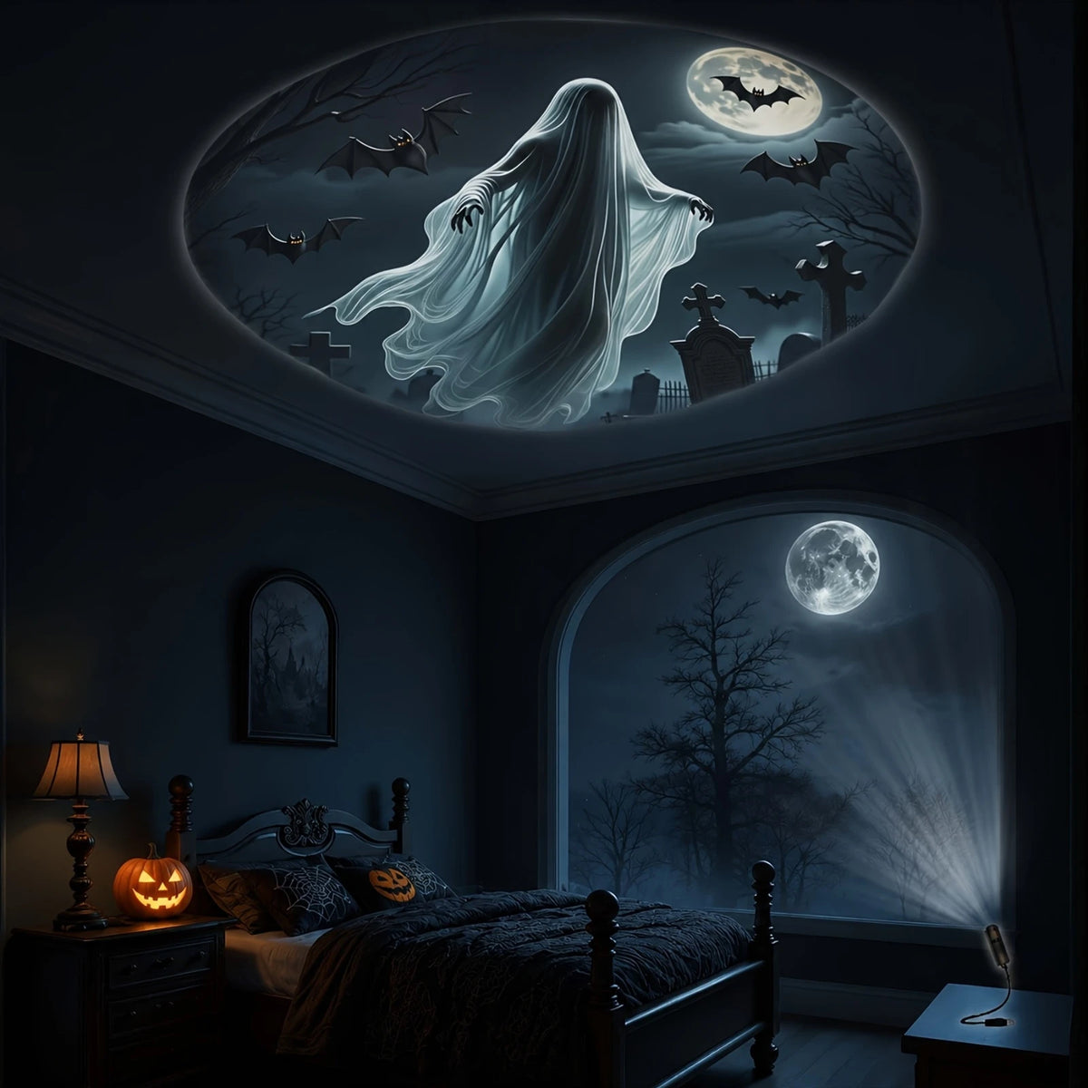LED USB Projector Light 1/3/6pcs Projection Patterns-Adjustable Whale Butterfly Star Night Light Christmas Halloween Decoration