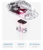 MCHOSE A7 Ultra RE Gaming Mouse 8000Hz Polling Rate Ergonomic Design 20000fps 42000DPI 750IPS Super Glide Coating 500mAh Battery