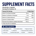 Liposomal Glutathione Capsules with Resveratrol and Vitamin C for Antioxidant Balance and Cellular Defense Support, 60 Capsules
