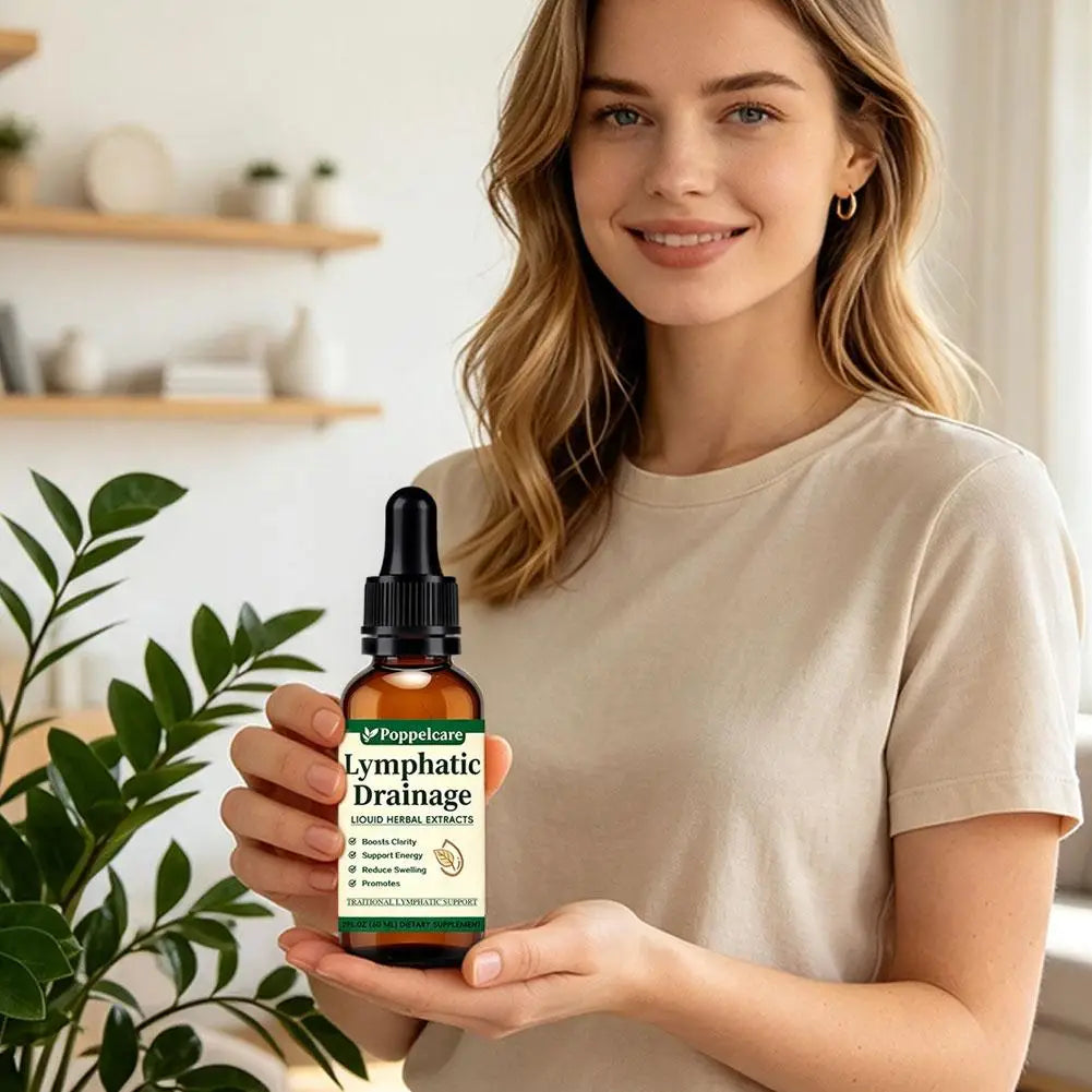 1-5pcs Natural Herbal Lymph Support Care Drops Lymphatic Drainage Oral Liquid Relieve Body Swelling Boost Energy