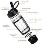 650ml Electric Shaker Bottle Portable Whey Protein Shaker Automatic Stirring Blender Multipurpose Juice Mixer Cups Fitness Work