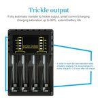 Battery Charger 4 Slot Intelligent Fast Charge With Indicator For 1.2V NiMH NiCd AAA/AA Rechargeable Battery USB C Micro Charger