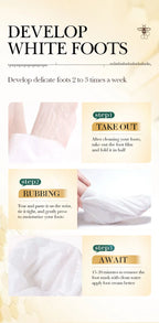 Vitamin E Foot Mask Manuka Honey Nourishing Long-lasting Moisturizing Hydrating Exfoliating Remove Dead Skin Foot Skin Care