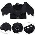-Halloween Pet Costume - Cute Black Bat Wings Harness Costume For Cats And Dogs, Halloween Party Cosplay, Pet Supplies