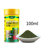 NEW Fish Food Pellets Small Ornamental Fish Growth Mini Pellet Balanced Diet High Protein Spirulina Color Enhanced Formula