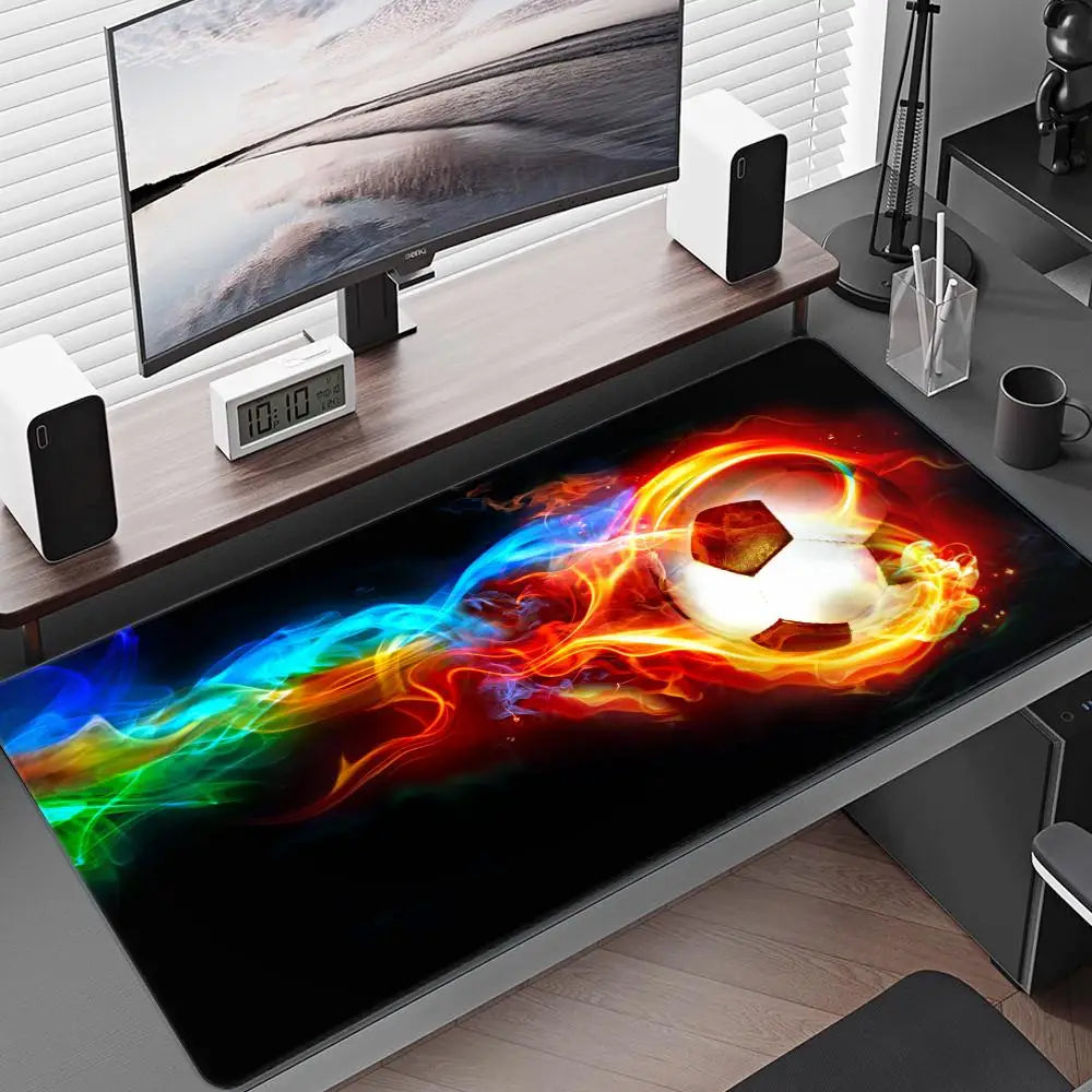 Soccer Football Large Gaming Mouse Pad HYBXAXC Mousepad Gamer Laptop Mouse Mat Office Mausepad XXL Carpet Keyboard Mat Desk Pad