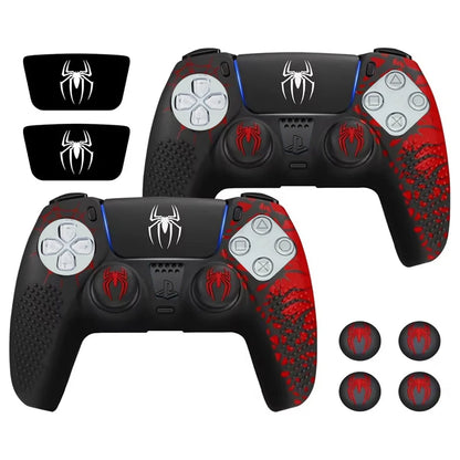 Rutschfeste Controller-Hülle für PS5 Controller, Silikonabdeckung mit Gummi-Daumengriff und Touchpad-Sticker für PS5