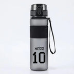 550ml Football Superstar Messi Water Bottle women men Large Capacity Sports Kettle Transparent Cold Water Cup Outdoor Bottle
