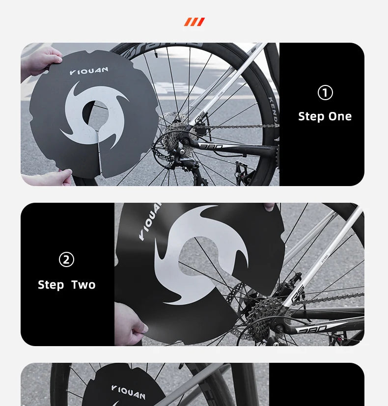 Anti-fouling Motorcycle Washing Disc Brake Cleaning Protection Cover Ultralight Bicycle Washing Disc Guard Bike Accessories