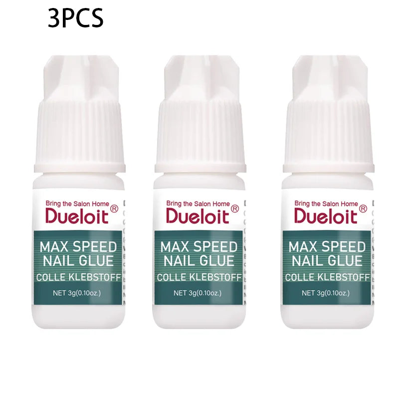 Max Speed Nail Glue Professional Salon Grade, Fast Drying Instant Strong Hold Nail Adhesive for Acrylic Nails Fake Nail Tips Press On Nails Nail Extensions, Quick Bond Precision Tip Nail Glue for Home DIY Salon Nail Art Broke