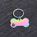 Custom Name Dog Tags Personalized Text Dog ID Tag Bone Shaped Stainless Steel Laser Engraving Anti-lost Customized Pets ID Tag