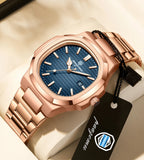 PAAZOMU Top Luxury Brand Man Watch Sports Waterproof Luminous Date Men Wristwatch Square Dial Quartz Men's Watches High Quality