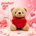 Teddy Bear With Heart Plush Cuddly Stuffed Bear Gifts Holding Heart for Valentine's Day Wedding Gift Giving Romantic Love Toys