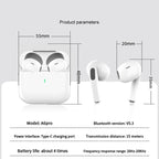 New Air Pro True Wireless Bluetooth Earphones Headphones HiFi Sound  Latency ANC Noise Reduction Earbuds for IPhone Android