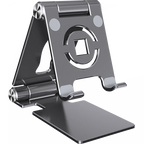 360° Rotation Tablet Stand for iPad, Adjustable Foldable Tablet Holder,Aluminum Phone Stand Compatible with iPad Pro/ Air/ Mini