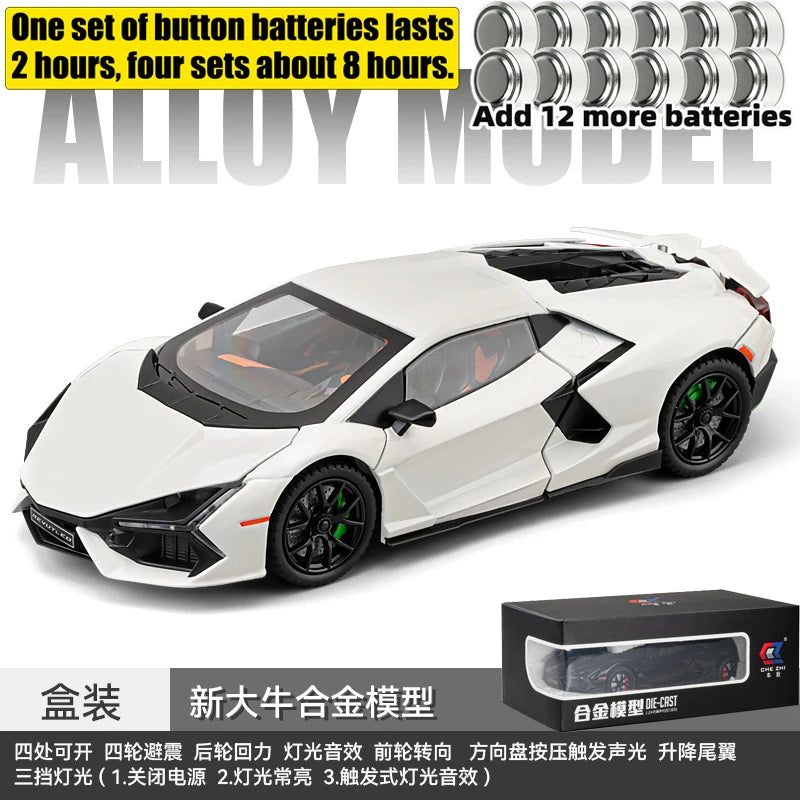 1:24 Lamborghini Revuelto Super Sports Car Alloy Metal Diecast Model Car Ornament Decoration Collectibles Kids Toy Birthday Gift