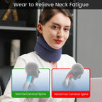 VELPEAU Foam Neck Support Brace for Neck Pain and Posture Correction, Adjustable Cervical Collar with Replaceable Sleeve