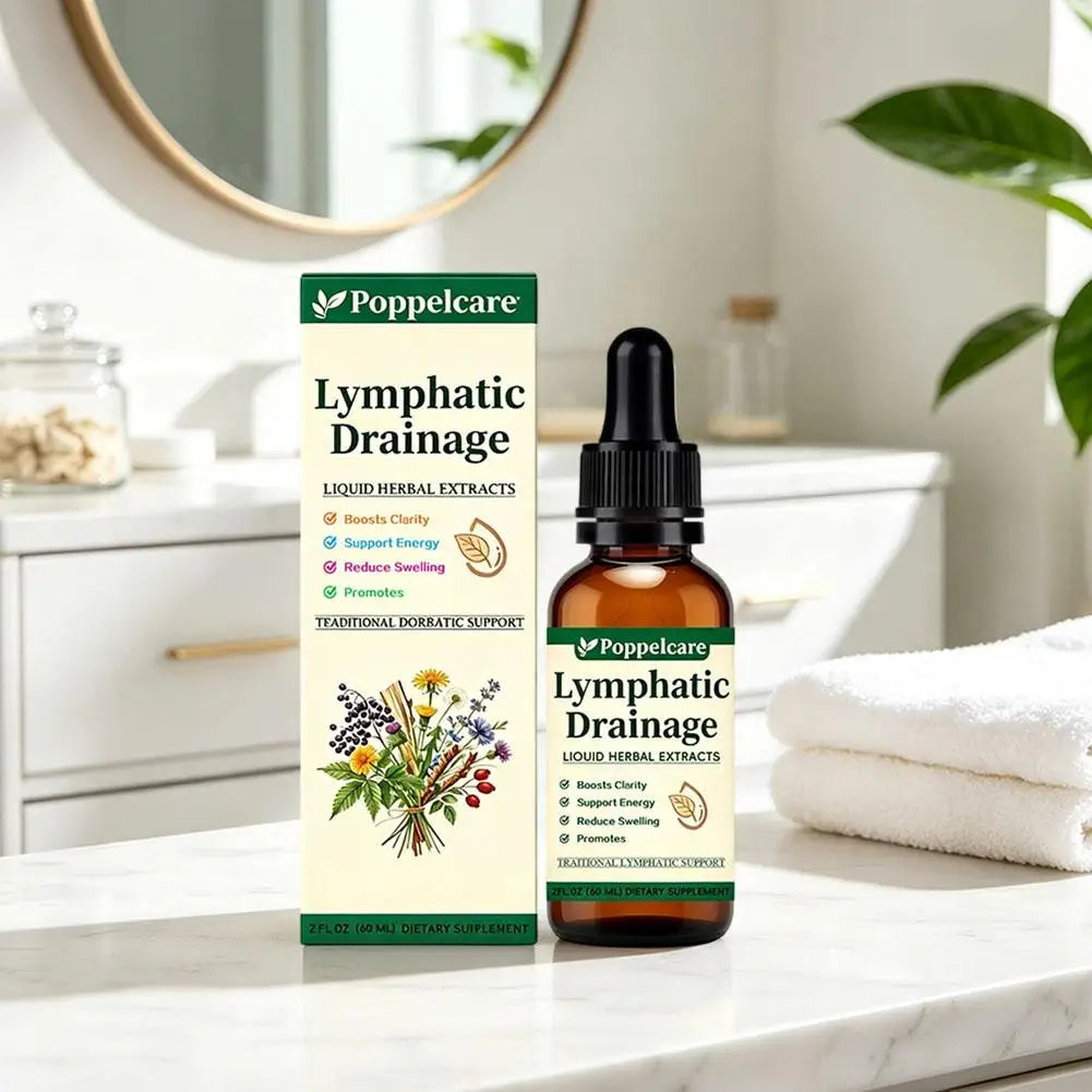 1-5pcs Natural Herbal Lymph Support Care Drops Lymphatic Drainage Oral Liquid Relieve Body Swelling Boost Energy