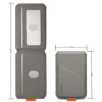 Premium PU Leather Magnetic Phone Card Holder, RFID Anti-Skimming Wallet Compatible with Magnetic Wireless Charging Smartphones,