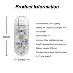 1 PC Multi Color Car Light Wireless LED Touch Light Roof Light Sensor Read Lamp Mini USB Charging Light Car Interior Accessories