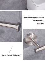 Adhesive Toilet Roll Paper Holder Organizer Wall Mount Storage Stand Kitchen Bathroom No Drill Tissue Towel Dispenser Stainless