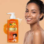 Turmeric Orange Vitamin C Body Wash Fresh Fragrance Shower Gel Moisturizing Brightening Exfoliating Deep Cleaning Smooth Skin