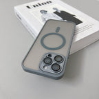 Magnetic Matte Translucent Armor Shockproof Case For iPhone 17 16 15 14 13 12 11 Pro Max Plus For Magsafe Wireless Charge Cover
