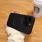 For Magsafe Magnetic Wireless Charge Case For iPhone 17 16 15 14 13 12 11 Pro Max Plus Air Silicone Glass Lens Protection Cover