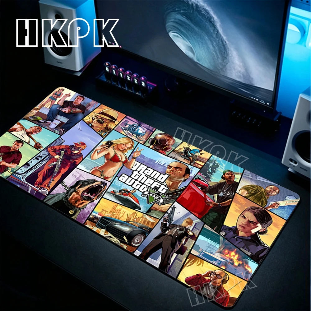 XL Grand Theft Auto GTA Mouse Pad Gamer Computer Office Accessories Mousepad Rubber anti Slip Big Mat Giving Gifts to Boyfriends