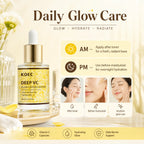 KOEC Deep Vitamin C Glow Capsule Serum, Radiance-Boosting Vitamin C Serum For Face With Niacinamide & Glutathione, For Vibrant, Even-Toned Complexion & Healthy-Looking Glow, 1.01fl.oz