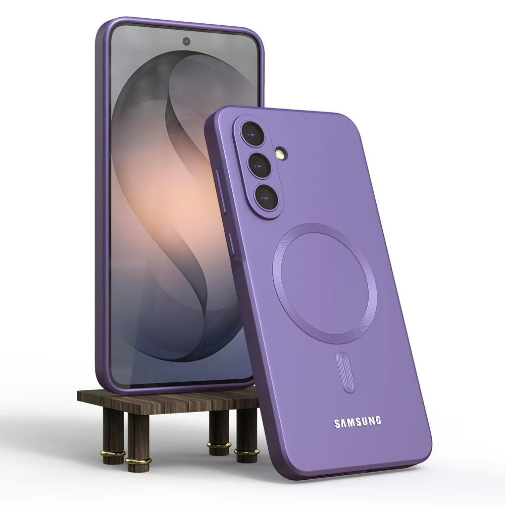 For Samsung Galaxy A57 A56 A55 A54 A37 A17 5G Magsafe Case Soft Silicone Magnetic Shockproof Back Cover for S26 S25 S24 S23 S22