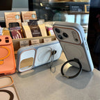 Shockproof Bumper Matte Kickstand Holder Case for iPhone 17 Air 16 14 15 Plus 13 12 11 Pro Max For Magsafe Magnetic Armor Cover