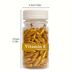 Vitamin E Serum Capsules, Single-Use Essence Capsules, Hydrating and Moisturizing Facial Skin 90 Capsules/Bottle - 1 Bottle