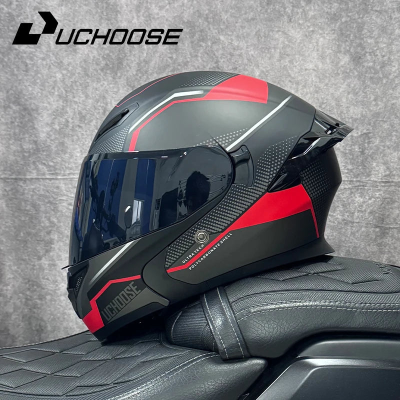 High Quality DOT Motorcycle Helmet Four Seasons Motocross Racing Modular Flip Up Casco Moto Men Women Off Road Helmet Unmasked