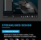 Logitech G402 Hyperion Fury, Wired Gaming Mouse with 4000 DPI, Perfect for FPS & RPG Games G102/G203/M100R