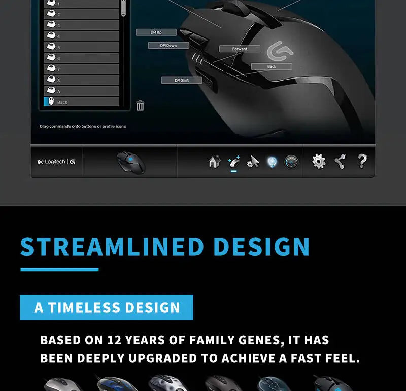 Logitech G402 Hyperion Fury, Wired Gaming Mouse with 4000 DPI, Perfect for FPS & RPG Games G102/G203/M100R