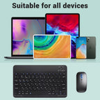 Wireless Mouse Dual Modes Bluetooth-compatibl 2.4G Portable Office Mouse for Laptop Notebook PC MacBook Battery Gaming Mouse