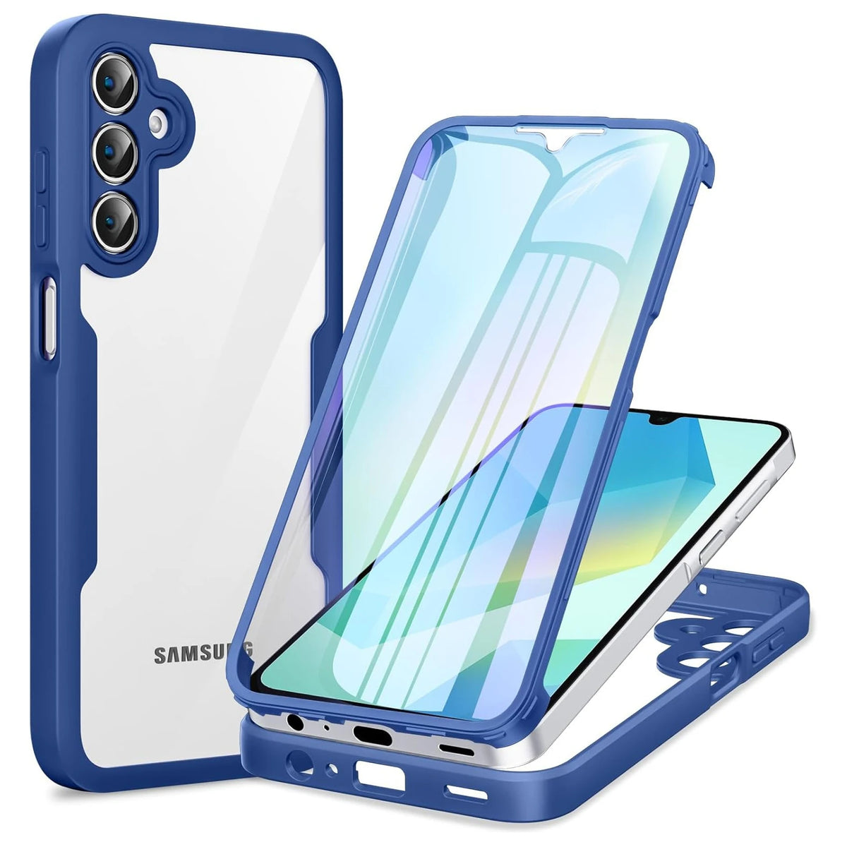 Full Body Protection Case for Samsung Galaxy A57 A37 A27 A17 5G A56 A36 A26 A16 5G A55 A35 A25 Protective Cover Funda Coque Capa
