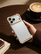 Genuine Aluminum SEBS Rubber Metal Bumper Double-layer ARC Case for IPhone 18 17 Pro Max Air Unique Design High-strength Cover