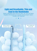 Luxury Shockproof Case For Apple iPhone 11 12 13 14 15 16 17 Pro Max 17 Air Plus Liquid Silicone Cases Cover Phone Accessories