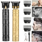 Rechargeable Mens T9 Carving Hair Clipper Vintage Portable USB Cleaning Barber Professional Hair Cutting Machine Beard Trimmer